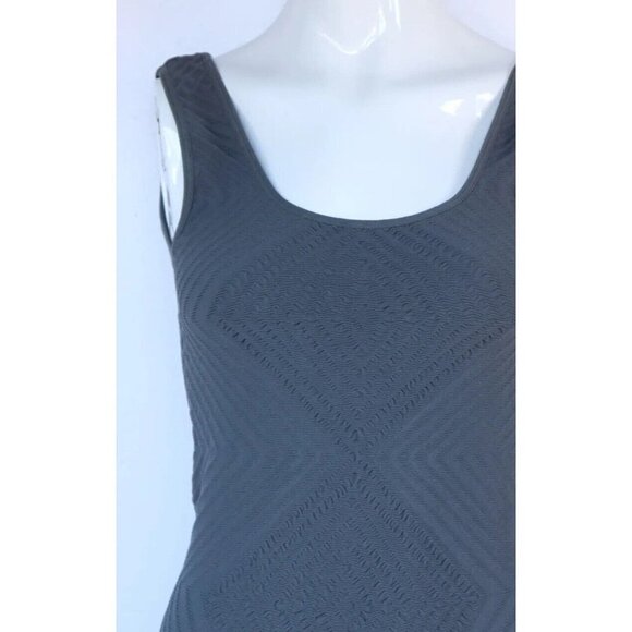BCBGeneration Women’s Size XS Gray Bodycon Dress Sleeveless Stretch Tank Mini - Picture 3 of 6